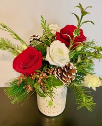 Christmas in a Mason-type Jar