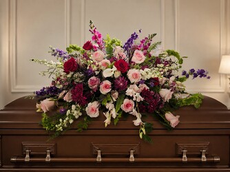 Garden Path Casket Spray Garden Path Casket Spray