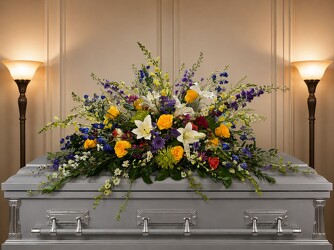 Meadow Casket Spray Meadow Casket Spray